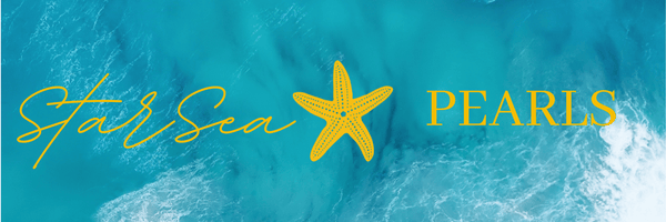 StarSea Pearls Logo featuring a Starfish and an Ocean backgroundcustomised for Mobile Pages